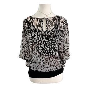 Jennifer Lopez Size XS 2000s Vintage Angel Sleeve Going Out Top Gabriel Solis